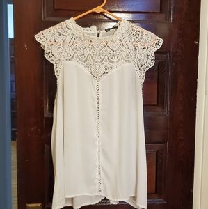 Knitted lace blouse
